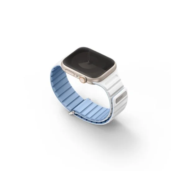 Uniq Revix Evo Reversible Magnetic Apple Watch Strap 41/40/38Mm - Powder Blue (Powder Blue/White)